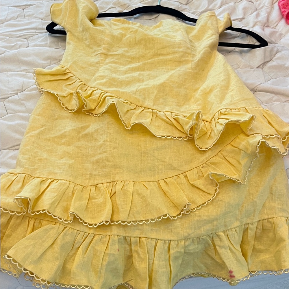 Charming Yellow Kids Casual Dress
